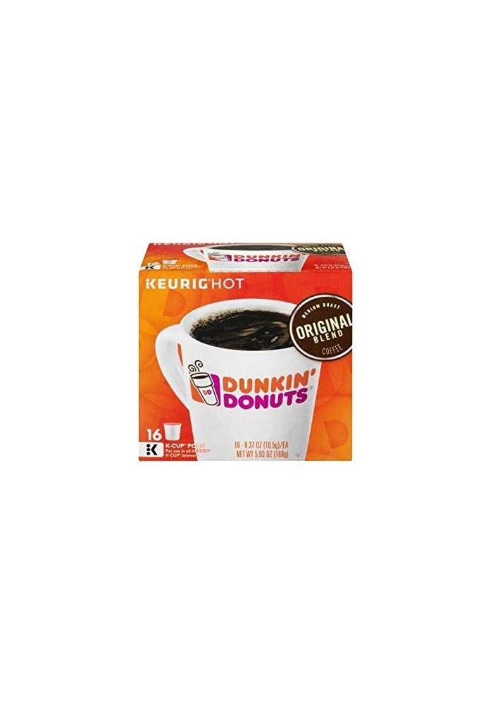 Dunkin' Donuts Original Flavor Coffee K-Cups (16 Count)